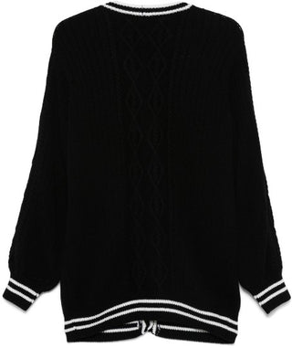 Elisabetta Franchi Strickjacke mit Logo EFMA142.C