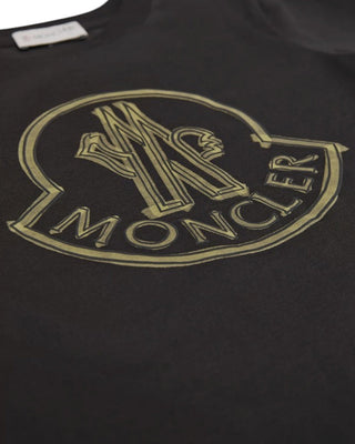Moncler T-shirt nera in jersey con logo K29548C00026