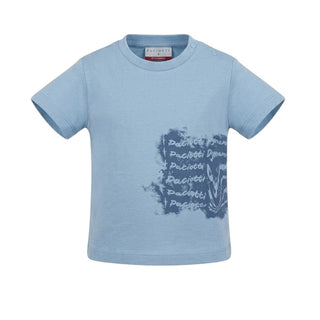 Cesare Paciotti T-shirt Celeste Con Stampa Per Neonato TSP6114B-V1