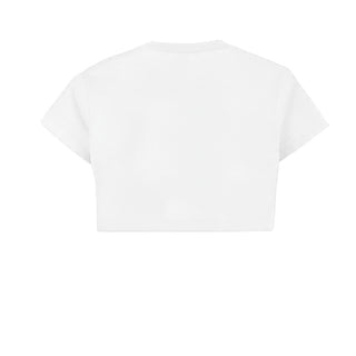 N21 T-shirt cropped con logo stampato N21558-N0153