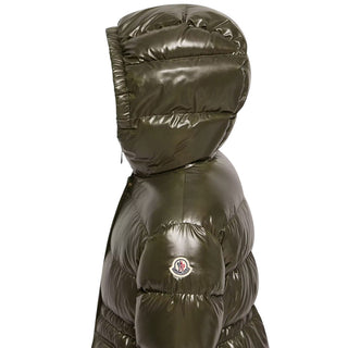 Moncler Parka Sesie Verde In Nylon Laqué L29541A00085-833 Per Bambina
