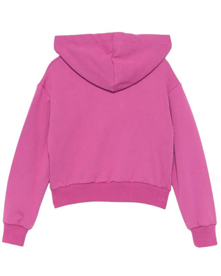 Lù:Lù Felpa cropped con cappucio LL3149