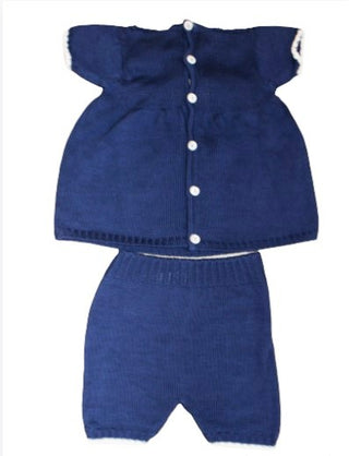 Little Bear Zweiteiliger Playsuit li9015 Knöpfe auf der Rückseite