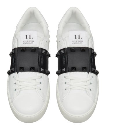 Leather Sneakers Valentino Rockstud Scarpe Uomo Low Top Valentino