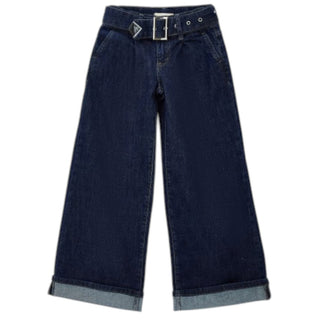 Roy Roger's Jeans Wide Leg In Denim Blu Scuro RG154