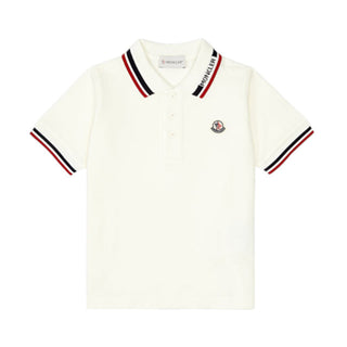Moncler Polo In Piquet Di Cotone Da Bambino J19548A00012-034