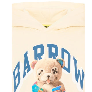Barrow Felpa Avorio Con Cappuccio E Teddy F6BKJUHS031-013 Per Bambini