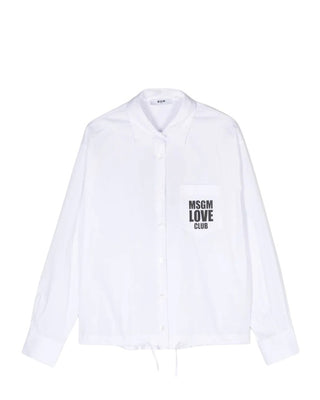 Msgm Camicia a maniche lunghe con logo F4MSJGSI130