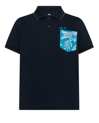 Sun68 Polo A Maniche Corte A35327 Con Stampa