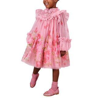 Angel's Face Abito In Tulle  NADIYA ROSE Con Fantasia Floreale