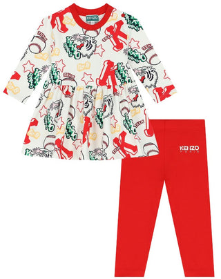 Kenzo Langarmkleid mit Leggings K08064