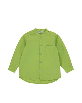 J.o Milano Camicia Con Collo Alla Coreana 576M4 In Misto Lino