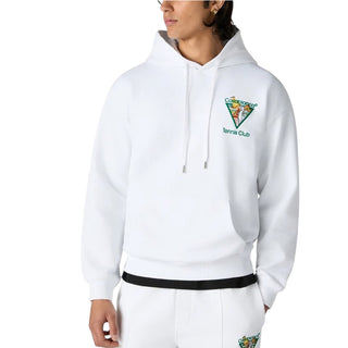 Casa Blanca Felpa Bianca Con Cappuccio Tennis Club Triangle M-PF26-JTP-292-01 Per Uomo