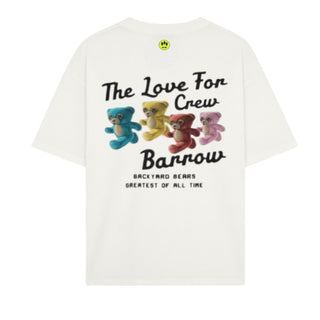 Barrow T-shirt A Maniche Corte Avorio Con Stampa S6BWUATH077-412