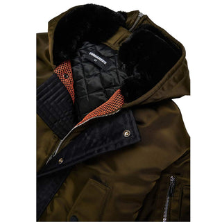 Dsquared2 Giubbino Bomber Verde Con Logo DQ3412-D0AIB-DQ558 Per Bambino