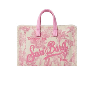 Mc2 Saint Barth Borse In Canvas Con Fantasia Jungle Rosa PHONE001/00650L