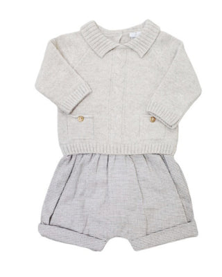 Doctor Kids Romper With Fake Pockets dk1641 In Wool