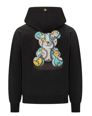 Barrow Felpa nera con cappuccio e logo F5BWUAHS051