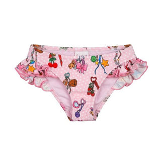 Mc2 Saint Barth Slip Da Bagno Kelly Con Volant KELL001/00518L Per Bambina