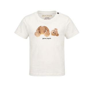 Palm Angels T-shirt Avorio Con Teddy F6PANBTH189/412 Per Neonato