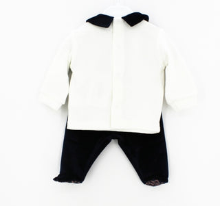 La Sartoria dei Piccoli Tutina due pezzi  ls659 con clips sul retro