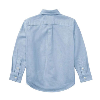 Polo Ralph Lauren Camicia Azzurra Oxford In Cotone 322677133002 Per Bambino