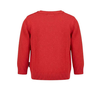 Moschino Maglia Girocollo Rossa Con Teddy Per Neonato MNW00J