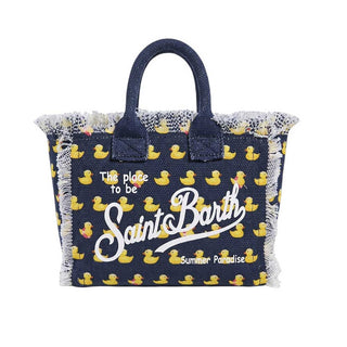 Mc2 Saint Barth Borsa Vanity Mini In Canvas Con Stampa Ducky VAMI001/03152L