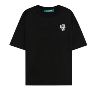 Barrow T-shirt Nera A Maniche Corte Da Uomo S6BWUATH103-110