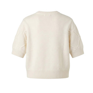 Elisabetta Franchi Maglia A Maniche Corte In Misto Lana EFMA174.C Per Bambina