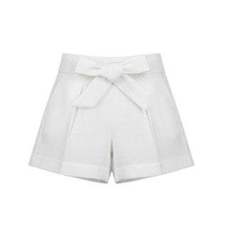 J.o Milano Shorts Bianchi In Lino Per Neonata 674O2