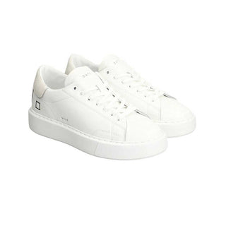 D.A.T.E. Sneakers Sfera Calf W4310-SF-CA-WH In Pelle e Camoscio