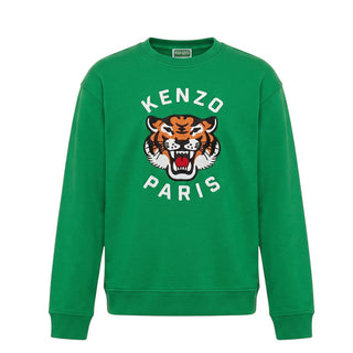 Kenzo Felpa Verde Con Ricamo Per Bambino K60581
