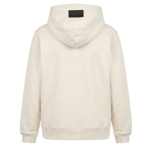 MSGM Felpa Avorio Con Cappuccio E Logo F6MSJGHS097/013 Per Bambini