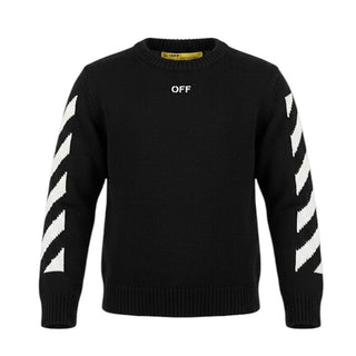 Off-White Maglia Girocollo In Cotone Per Bambini OGHE001S22KNI001