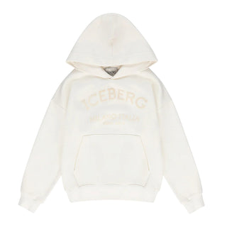 Iceberg Felpa in cotone con cappuccio e logo MFICE6335J