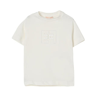 Elisabetta Franchi T-shirt in jersey a maniche corte con logo EGTS101.0
