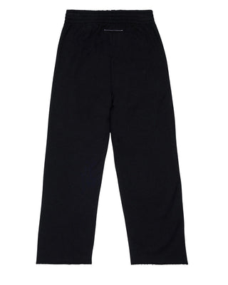 MM6 Maison Margiela Pantaloni dritti in felpa con logo M60894-MM02X