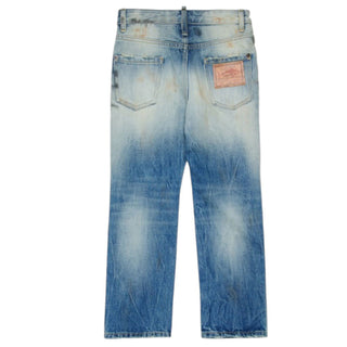 Dsquared2 Jeans In Denim Con Dettagli Used Per Bambini DQ2252-D0AFZ-DQ01