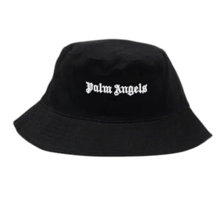 Palm Angels Cappello Alla Pescatora Nero Con Logo PBLA001S26FAB003/110