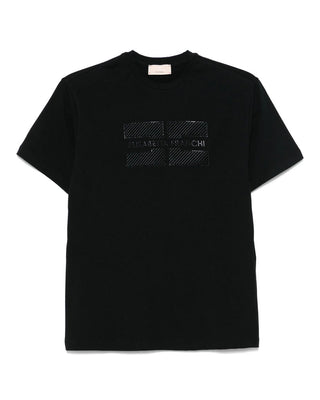 Elisabetta Franchi T-shirt girocollo con logo EFTS230