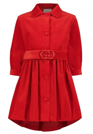 Gucci Gestreiftes Samtkleid GA5622848