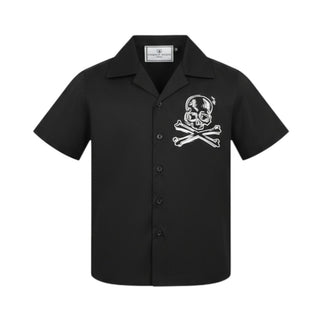 Philipp Plein Camicia In Popeline S6PHJBSI253 Con Teschio