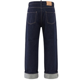 I'm Brian Jeans Baggy In Denim Row Con Risvolto JASONR/L24/26 Per Uomo