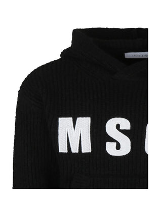 Msgm Maglia con cappuccio e logo frontale F4MSJUJP076