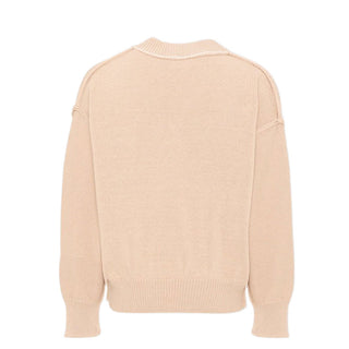 Palm Angels Maglia Beige Con Logo F6PAJBJP146/1531 Per Bambini