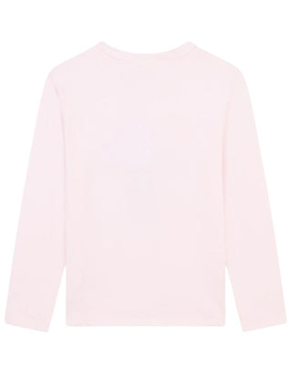 Billieblush T-shirt rosa a maniche lunghe con nuvola U20645