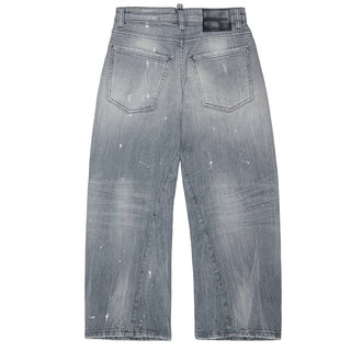 Dsquared2 Jeans Relaxed Fit In Denim Grigio DQ3583-D0AI2-DQ03 Per Bambina