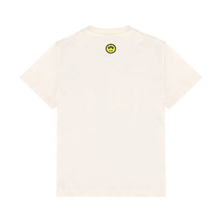 Barrow T-shirt girocollo panna con Teddy S6BKJUTH093-013