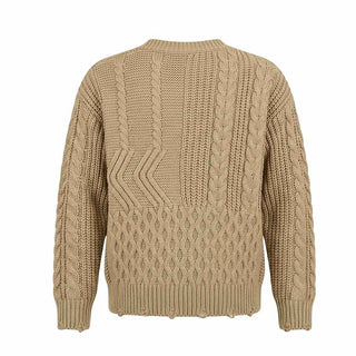 Daniele Alessandrini Cardigan Beige In Misto Lana 1231W00304-B Per Bambino